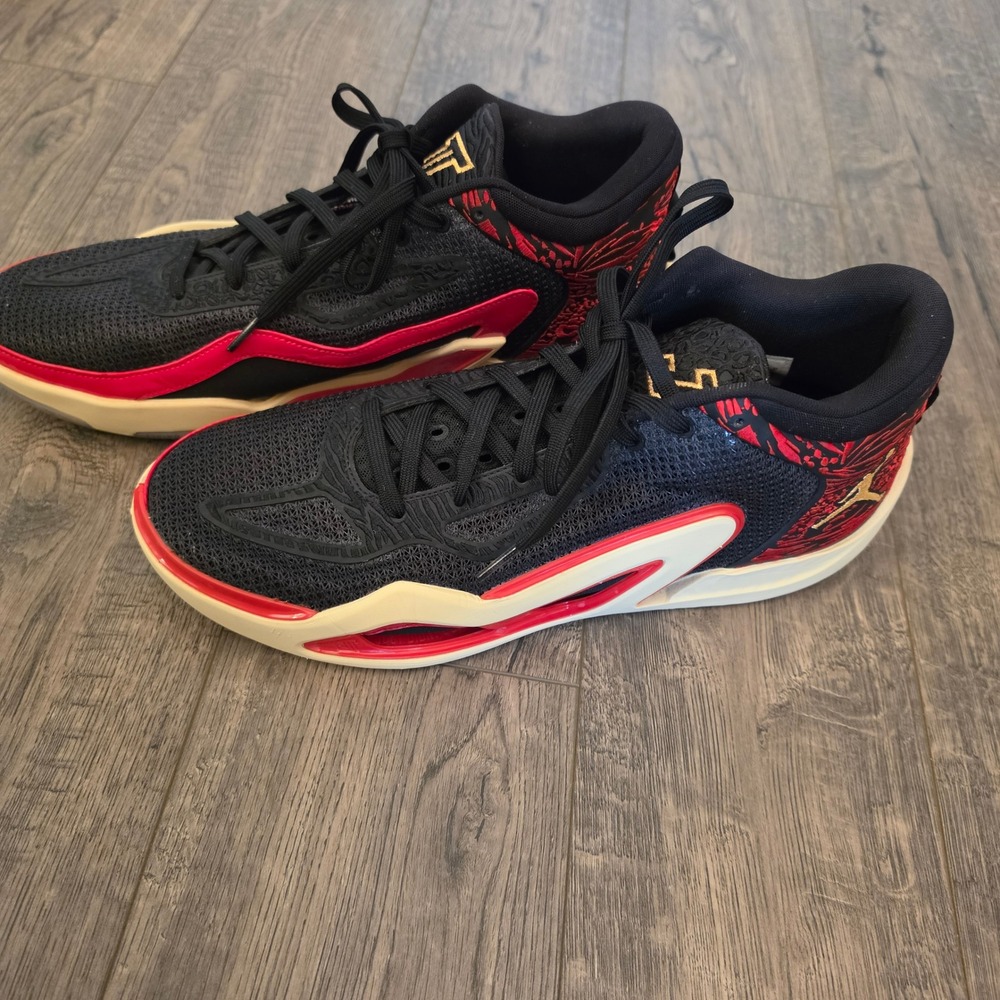 Jordan Tatum 1 Old School Black‎ University Red Gold DZ3320-001 Mens Basketball